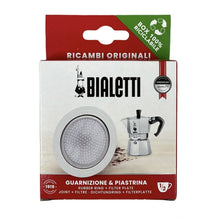 Carica l'immagine nel visualizzatore di Gallery, BIALETTI GUARNIZIONE E FILTRO RICAMBIO PER CAFFETTIERA MOKINA 1/2 TAZZA
