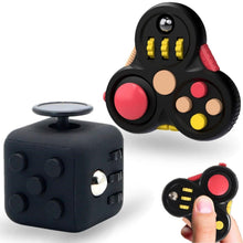 Carica l'immagine nel visualizzatore di Gallery, 2Pcs Nero Fidget Toys Giocattolo, Fidget Pad 11 funzioni