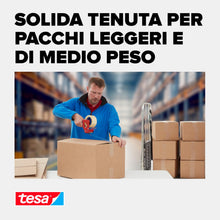 Carica l'immagine nel visualizzatore di Gallery, tesapack Nastro Adesivo UNIVERSAL - 66m x 50mm, Trasparente - 6 Rotoli