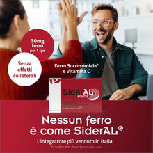 Carica l'immagine nel visualizzatore di Gallery, SiderAL® Forte Integratore alimentare a base di Ferro Sucrosomiale®, No Gusto metallico, Alta Tolerabilità, Alto assorbi
