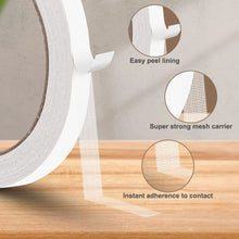 Carica l'immagine nel visualizzatore di Gallery, flintronic Tapes Nastro Biadesivo, Universale Multiuso, 1cm*10m-2pz