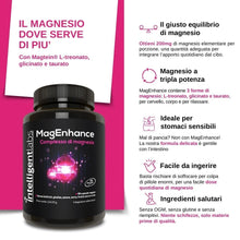 Carica l'immagine nel visualizzatore di Gallery, Complesso di Magnesio L-treonato Magtein®, Glicinato e Taurato, 30 Giorni