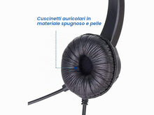 Carica l'immagine nel visualizzatore di Gallery, LEDLUX 1 Pezzo Cuffia Monoaurale Con USB Microfono Auricolare Professionale Per PC Notebook Aziendale Ufficio Call Cente