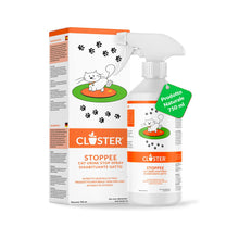 Carica l'immagine nel visualizzatore di Gallery, CLOSTER STOPPEE - Disabituante Gatti 750 ML - Spray Disabituante per Gatti vegetale a Base di Timo - Dissuasore per Gatti per Interni ed Esterni - deterrente per Gatti agisce in Modo 100% Naturale