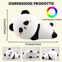 Carica l'immagine nel visualizzatore di Gallery, BORDEAG Luce Notturna Bambini, Lampada Notturna con Timer, Touch, Neonato, Panda, Ricaricabile per Ragazzi Ragazze