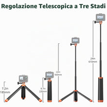 Carica l'immagine nel visualizzatore di Gallery, AKASO Maniglia galleggiante impermeabile, Bastone Selfie e Treppiede Compatibile con AKASO EK7000/Brave 4 Pro/Brave 7 LE