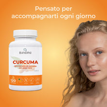 Carica l'immagine nel visualizzatore di Gallery, Bandini® Curcuma 120 capsule/4 mesi di fornitura | 700 mg per capsula