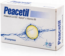 Carica l'immagine nel visualizzatore di Gallery, Peacetil Integratore per il Sistema Nervoso e la Salute dei Nervi con L-Acetilcarnitina, Curcuma, Beta-Cariofillene da Pepe Nero e Vitamina B6, 30 Compresse, Made in Italy