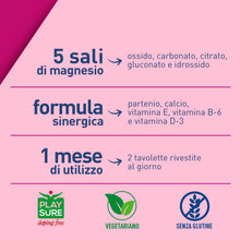 Carica l'immagine nel visualizzatore di Gallery, LongLife® Magnesium 375 Lady | Disturbi mestruali e menopausa | 5 sali di magnesio ad alta biodisponibilità | Estratto d