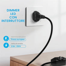Carica l'immagine nel visualizzatore di Gallery, KSIBNW Dimmer Regolatore LED 220-240V, 2M Interruttore Dimmerabile Rotativo Silenzioso Regolabile Regolatore Interruttor