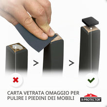 Carica l'immagine nel visualizzatore di Gallery, X-Protector Feltrini per gambe di mobili 357 pezzi, Nero