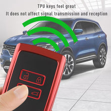 Carica l'immagine nel visualizzatore di Gallery, Custodia Smart Key in TPU per Renault, portachiavi in silicone Keyless a 4 tasti, custodia protettiva Renault per chiavi
