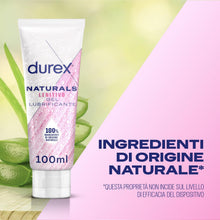 Carica l'immagine nel visualizzatore di Gallery, Durex Naturals Lenitivo, Lubrificante Sessuale Intimo, Gel per Rapporti Intimi e Secchezza Vaginale, 100% Ingredienti di Origine Naturale, Con Aloe Vera, 100 ml