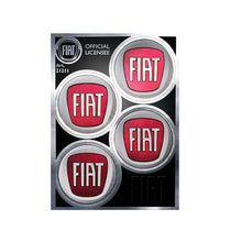 Carica l'immagine nel visualizzatore di Gallery, Fiat Adesivi Ufficiali 4 Loghi da 48 mm, 94 x 131 mm, Cromo