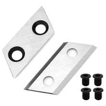Carica l'immagine nel visualizzatore di Gallery, QWORK® 2 lame di ricambio per trituratori e 4 viti compatibile con QJ1200SP, McCulloch MCS2001