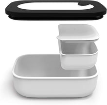 Carica l'immagine nel visualizzatore di Gallery, Guzzini Store&amp;Go, Contenitore Pranzo Portatile con posate, Bianco, 900 ml