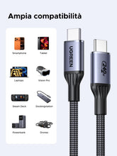Carica l'immagine nel visualizzatore di Gallery, UGREEN Cavo USB C 240W Certificato USB-IF Carica Rapida PD 3.1 (1M)