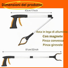 Carica l'immagine nel visualizzatore di Gallery, Pinza Telescopica Pieghevole,Pinza Raccogli Rifiuti,Bastone Prendi Oggetti,Raccoglitore Immondizia,Bastone Braccio Forte