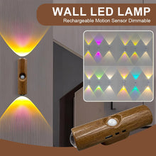 Carica l'immagine nel visualizzatore di Gallery, 1 pezzo applique camera da letto, con gradiente di colore, lampada a parete a batteria con sensore di movimento, lampada