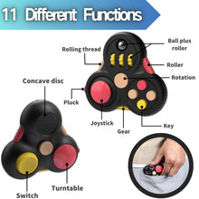Carica l'immagine nel visualizzatore di Gallery, 2Pcs Nero Fidget Toys Giocattolo, Fidget Pad 11 funzioni