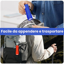 Carica l'immagine nel visualizzatore di Gallery, 4 mini torcia a LED, rivestimento in silicone, torcia LED con 9 LED, impermeabile, piccola con cordino per campeggio, at