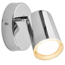 Carica l'immagine nel visualizzatore di Gallery, Briloner - Applique Da Interno Orientabile IP44 Attacco GU10 Max. 9W Cromo