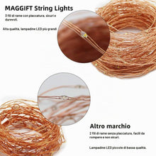 Carica l'immagine nel visualizzatore di Gallery, MAGGIFT Ghirlanda luminosa Luci Decorative - 20m 200 LED con telecomando / 8 modalità/timer - Luci Natalizie USB per Int