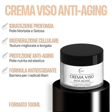 Carica l'immagine nel visualizzatore di Gallery, Crema Viso Antirughe 100ml, Acido Ialuronico, Coenzima Q10 e Vitamina C