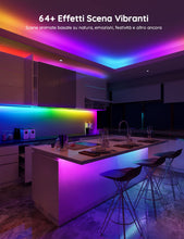 Carica l'immagine nel visualizzatore di Gallery, Govee RGBIC LED Striscia, Striscia LED 5 Metri Controllo Intelligente dell'App, DIY, Sync Musica, Cambiamento di Colore con Controllo Vocale, Funziona con Alexa, Luci Camera da Letto