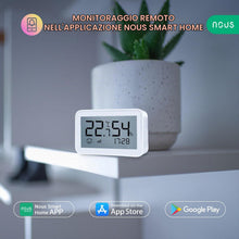 Carica l'immagine nel visualizzatore di Gallery, NOUS E6 Sensore di temperatura, termometro intelligente igrometro, sensore di temperatura ZigBee digitale Alexa ZigBee T