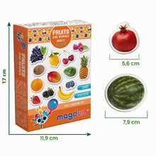 Carica l'immagine nel visualizzatore di Gallery, Magneti da frigorifero per bambini – 25 grandi Frutti e Bacche