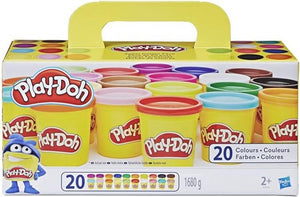 Hasbro Play-Doh- Play-Doh Confezione Super Color, Giochi di Halloween per Bambini e Bambine, Giocattoli Idee Regalo per Feste, Multicolore, 20 Vasetti di Pasta da modellare, A7924EUC