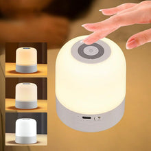 Carica l'immagine nel visualizzatore di Gallery, Lampada da Comodino Touch Dimmerabile Mini Lampada da Tavolo senza Fili Lampada LED Ricaricabile con 3 Modalità Lampada 