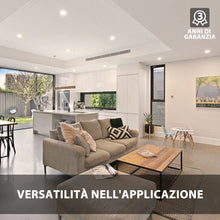 Carica l'immagine nel visualizzatore di Gallery, LVWIT Pannello LED Rotondo da Soffitto, 25W equivalente a 200W, Faretti LED da Incasso per Cartongesso, Faretto LED Soff