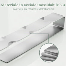 Carica l'immagine nel visualizzatore di Gallery, Alyvisun Porta Salviette da Bagno, Portasciugamani Adesivo Monoblocco con Ganci, Porta Asciugamani in Acciaio Inossidabile 304 per Bagno, Cucina e Doccia