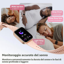Carica l'immagine nel visualizzatore di Gallery, FITVII Health &amp; Fitness Tracker (risponde alle chiamate), Orologio Intelligente con Monitoraggio 24/7 Della Frequenza Ca