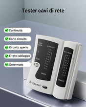 Carica l'immagine nel visualizzatore di Gallery, VCELINK Tester Cavi di Rete, Grigio, 1 Set