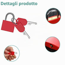 Carica l'immagine nel visualizzatore di Gallery, Lucchetto per Valigia,Lucchetti per Valigie con Chiavi,4Pezzi Mini Lucchetto a Chiave,Lucchetti Armadietto,Lucchetti Val
