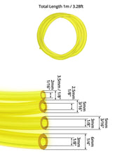 Carica l'immagine nel visualizzatore di Gallery, QWORK® 4 Pezzi 1m tubi per carburante, tubo benzina, 2 x 3.5 mm, 2.5 x 5 mm, 3 x 5 mm, 3 x 6 mm per motoseghe, soffianti