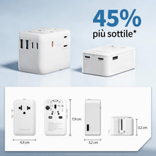 Carica l'immagine nel visualizzatore di Gallery, Adattatore Universale da Viaggio, Presa Universale da Viaggio 15W