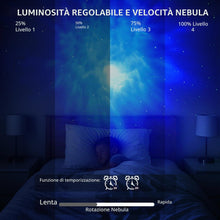Carica l'immagine nel visualizzatore di Gallery, Kangtaixin Astronauta Proiettore Cielo Stellato per Bambini, Luce Notturna a LED con Telecomando, Controllo App, Decoraz