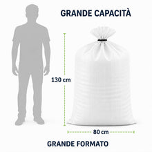 Carica l'immagine nel visualizzatore di Gallery, Sacchi per Macerie 130 x 80 cm, 10 Sacchi in PP Rinforzato con Fascette