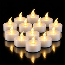 Carica l'immagine nel visualizzatore di Gallery, CNMTCCO 24 candeline da tè, candele a batteria senza fiamma LED, candeline da tè luminose e tremolanti, batteria extra l