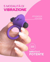 Carica l'immagine nel visualizzatore di Gallery, MySecretCase Anello Vibrante per Lei e Lui, 5 Vibrazioni, Vibratoreper Uomo