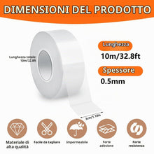 Carica l'immagine nel visualizzatore di Gallery, Nastro Sigillante Impermeabile Isolante per Porte Finestre Striscia di Tenuta Autoadesiva 3cmx10m Impermeabile Trasparen