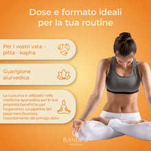 Carica l'immagine nel visualizzatore di Gallery, Bandini® Curcuma 120 capsule/4 mesi di fornitura | 700 mg per capsula