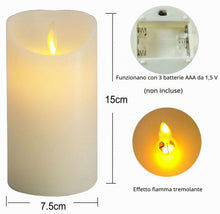 Carica l'immagine nel visualizzatore di Gallery, Furein - Candele a LED in cera naturale, con fiamma a LED, per decorare la casa, il ristorante, il luogo di lavoro, l’uf