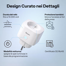 Carica l'immagine nel visualizzatore di Gallery, SONOFF S61s Presa Intelligente 16A/3840W – Smart WiFi con Controllo da Remoto e Vocale, Presa Smart Timer, Monitoraggio 