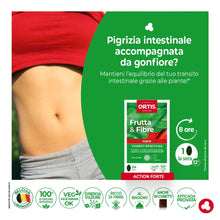 Carica l'immagine nel visualizzatore di Gallery, ORTIS Frutta&amp;Fibre Forte 24 Compresse - Transito Intestinale - Azione Rapida
