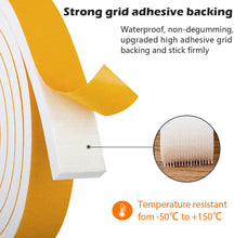 Carica l'immagine nel visualizzatore di Gallery, Nastro Sigillante Guarnizione 6mmx3mm/20m per Porte Finestre Nastro Adesivo in Schiuma Guarnizione in Gomma Contro le Co
